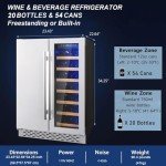 Stainless Steel Dual Zone Wine and Beverage Cooler