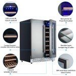 Stainless Steel Dual Zone Wine and Beverage Cooler