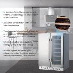Stainless Steel Dual Zone Wine and Beverage Cooler