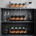 Stackable 3-Tier Wine Rack for 12 Bottles