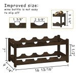 Stylish 2-Tier Bamboo Wine Rack for 8 Bottles