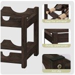 Stylish 2-Tier Bamboo Wine Rack for 8 Bottles