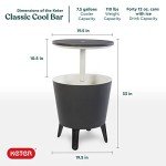 Stylish Outdoor Patio Side Table for Wine Enjoyment