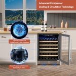 Empava 24-Inch Wine Cooler for 52 Bottles