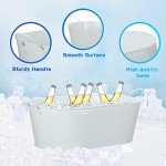 Panitay Oval Metal Beverage Tub for Parties