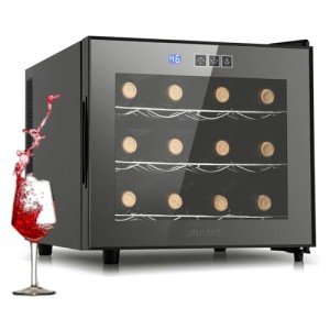 12-Bottle Wine Cooler Fridge for Enthusiasts