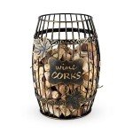 Decorative Wine Cork Holder Box Gift Set