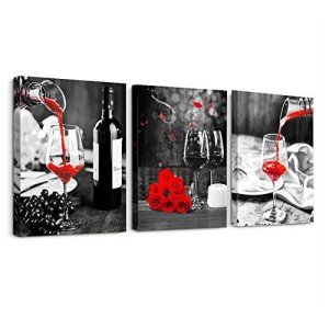 Wine-Themed Canvas Wall Art Set – 3 Pieces