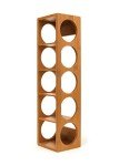 Bamboo Stackable 5-Bottle Wine Rack