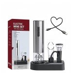 Rechargeable Electric Wine Opener Set with Accessories