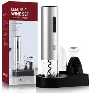 Electric Wine Bottle Opener - One-Touch Rechargeable Set