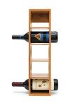 Bamboo Stackable 5-Bottle Wine Rack