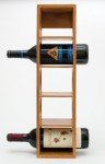 Bamboo Stackable 5-Bottle Wine Rack