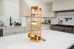 Bamboo Stackable 5-Bottle Wine Rack
