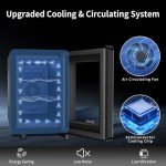 Digital 6-Bottle Wine Cooler with Glass Door