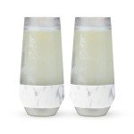 Chill Wine Cups - Insulated Marble Set of 2