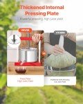 VEVOR 3L Manual Fruit Wine Press & Juice Maker