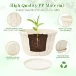 Wine Barrel Flower Pots - 4 Pack Indoor/Outdoor