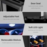 Digital 6-Bottle Wine Cooler with Glass Door