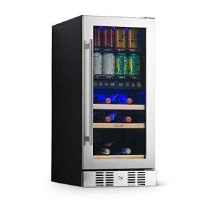 15" Stainless Steel Dual Zone Wine Cooler