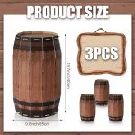 Cowboy Decor Wooden Wine Barrel Party Props