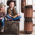 Cowboy Decor Wooden Wine Barrel Party Props