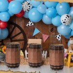 Cowboy Decor Wooden Wine Barrel Party Props