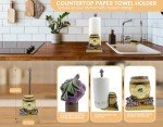 Handmade Wine Barrel Paper Towel Holder - Rustic Charm