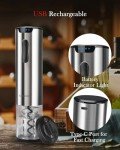 Rechargeable Electric Wine Opener with Foil Cutter