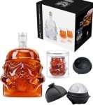 Unique Star Whiskey Decanter Set with Glasses