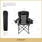 Portable Folding Camping Chair with Wine Holders