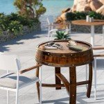 Rustic Wine Barrel End Table for Stylish Living