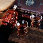 Unique Star Whiskey Decanter Set with Glasses