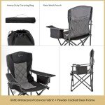Portable Folding Camping Chair with Wine Holders