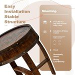 Rustic Wine Barrel End Table for Stylish Living