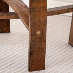 Rustic Wine Barrel End Table for Home Decor