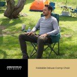 Portable Folding Camping Chair with Wine Holders