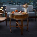 Rustic Wine Barrel End Table for Stylish Living