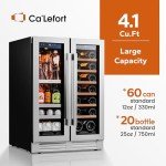 Dual Zone Wine and Beverage Refrigerator - 60 Can