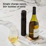 Rabbit Electric Corkscrew Wine Bottle Opener - Black