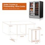 Dual Zone Wine and Beverage Refrigerator - 60 Can