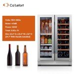 Dual Zone Wine and Beverage Refrigerator - 60 Can