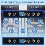 Dual Zone Wine and Beverage Cooler Refrigerator