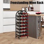 Stylish Freestanding Wine Rack for Home Bar