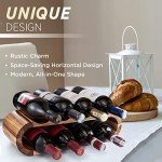 Acacia 8-Bottle Wooden Countertop Wine Rack
