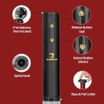 Electric Wine Opener with Capsule Cutter - Battery Operated