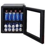 Compact 15-Bottle Wine Cooler with Glass Door