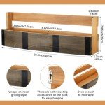 Rustic Wall-Mounted Wine Rack for Home Bar