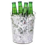 Versatile 6-Pack Clear Ice Buckets & Chillers
