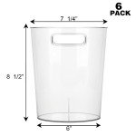 Versatile 6-Pack Clear Ice Buckets & Chillers